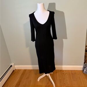 Six + fourteen  Elegant Black Long Sleeve Dress nwt